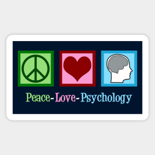 Peace Love Psychology Magnet